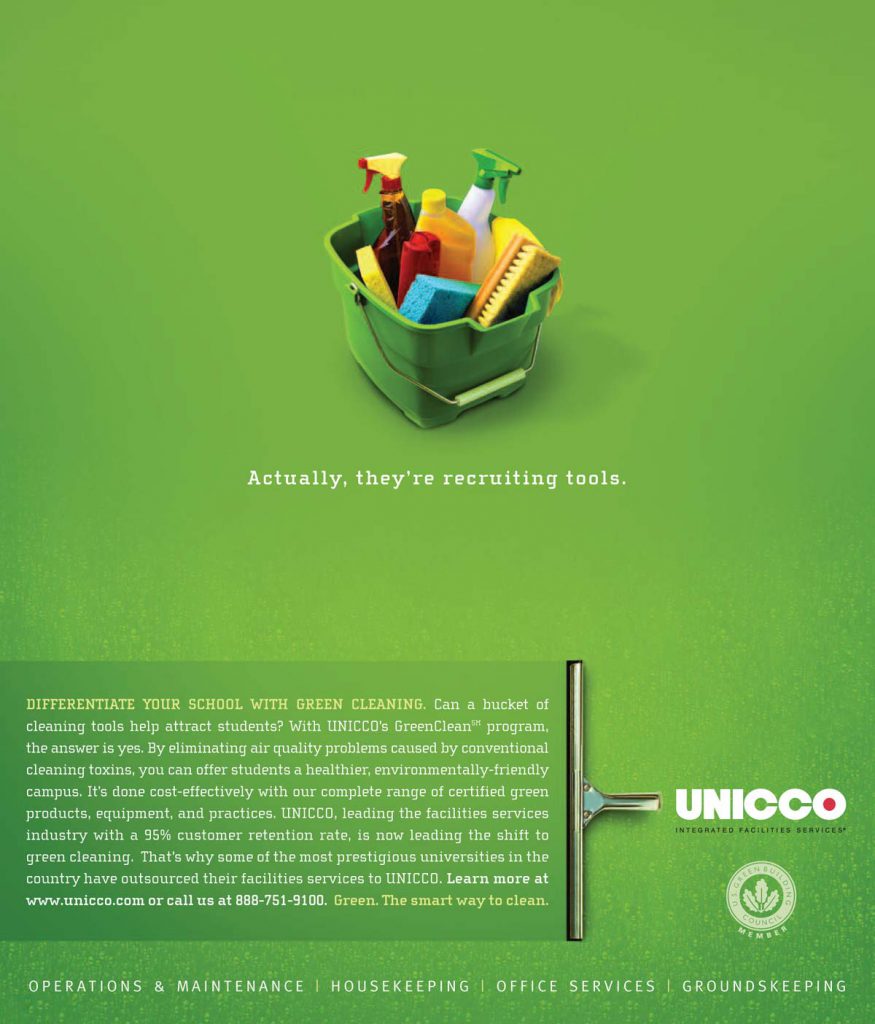 Unicco Green Cleaning Ad